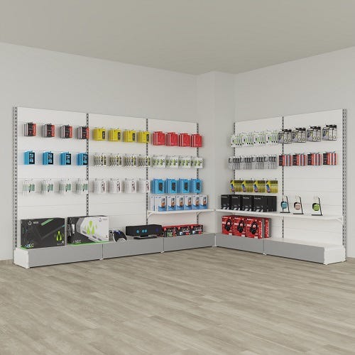 Scaffalature metalliche da negozio