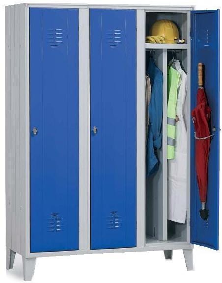 CO.AR.ME Spogliatoio Monoposto Grigio - Armadio 36x33x180 Cm Con Serratura - Foto 4