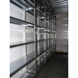 MODULO AGGIUNTIVO scaffalatura in metallo per magazzino Zincata cm. 120x50x200h