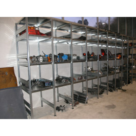 MODULO AGGIUNTIVO scaffalatura di metallo per magazzino Zincata cm. 91x60x242h