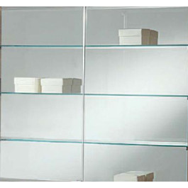 Sostituzione schienale trasparente con schienale a specchio o legno compatibile con vetrina 70/B