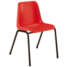 Sedia in plastica ignifuga per mensa scolastica cm. 52x50x76,5h