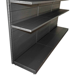 Modulo aggiuntivo scaffale in metallo per negozio cm. 45x50x250h