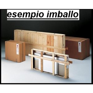 Vetrina espositiva con mobile in basso in legno cm. 80x40x180h