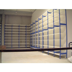 MODULO AGGIUNTIVO scaffalatura metallica per magazzino Verniciata cm. 91x50x150h