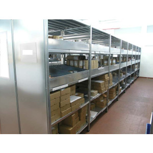 MODULO AGGIUNTIVO scaffale di metallo da magazzino Zincata cm. 91x30x200h