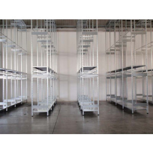 MODULO AGGIUNTIVO scaffalatura di metallo da magazzino Zincata cm. 100x60x300h