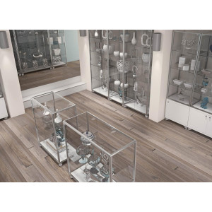 Profilo alluminio ripiani vetro - Allestimento negozi e vendita