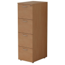 Classificatore in legno per ufficio a 4 cassetti cm. 49x55x141,2h