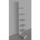 Modulo aggiuntivo scaffalatura a parete per negozi di cm. 45x40x300h