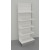Modulo continuativo scaffalatura metallica da negozio con piani a mensole di cm. 100x30x250h