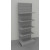 Modulo continuativo scaffalatura metallica verniciata alluminio con piani a mensole di cm. 97x30x250h