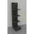 Scaffale in verniciato nero ghisa per la decorazione di negozi cm. 45x40x200h