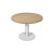 Tavolo per riunioni rotondo con base in metallo e piano in melaminico cm. 80/100/120x73h