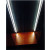 Illuminazione con striscia LED per vetrine altezza cm. 180 per ENTRAMBI i lati
