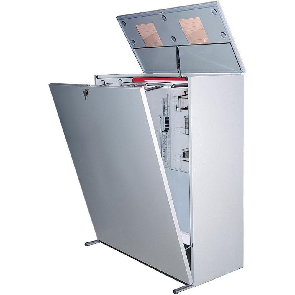 Cassettiera portadisegni a sospensione verticale con