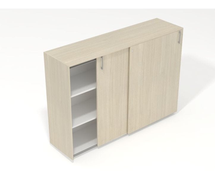 Libreria per ufficio con ante scorrevoli cm. 180x50,5x130h