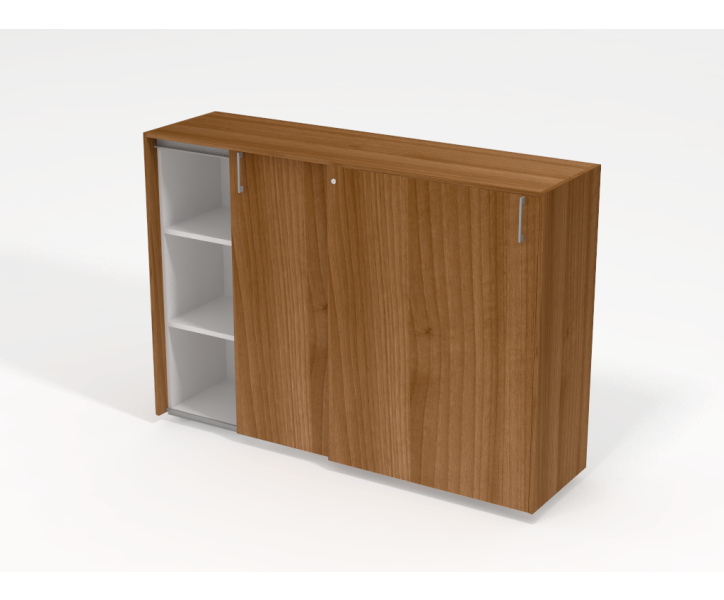 Libreria per ufficio con ante scorrevoli cm. 180x50,5x130h