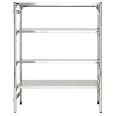 Scaffalatura inox per stoccaggio cibi alimenti strumenti ristoro cm. 140x40x180h