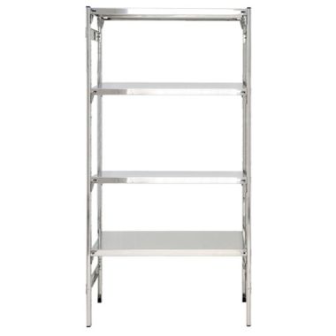 Scaffalatura acciaio inox per settore alimentare cucine ristoranti cm. 70x50x180h