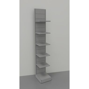 Scaffale in ferro per negozio con piani con mensole cm. 45x40x300h