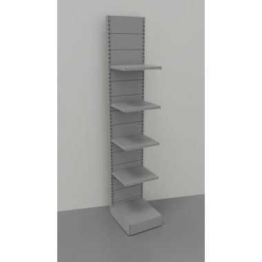 Scaffalatura in metallo verniciato per negozi a parete cm. 45x50x250h