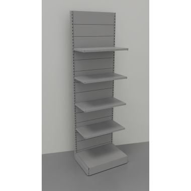 Scaffale da negozio in metallo verniciato a parete cm. 75x50x250h