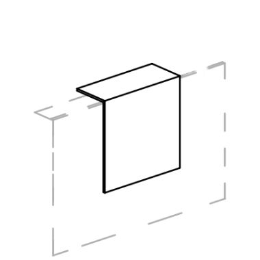 Alzata per reception cm. 70x30x70h