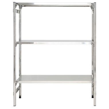 SCAFFALATURA per settore alimentare in acciaio inox con piani lisci ad incastro cm. 140x40x150h
