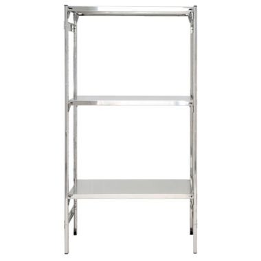 Scaffale inox per alimenti a piani ad incastro cm. 70x60x150h