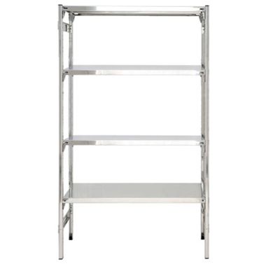 Scaffale per cucine e ristoranti in acciaio inox con piani regolabili cm. 100x30x200h