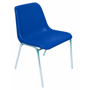 Sedia IGNIFUGA impilabile per sala attesa e per arredo mensa colore blu