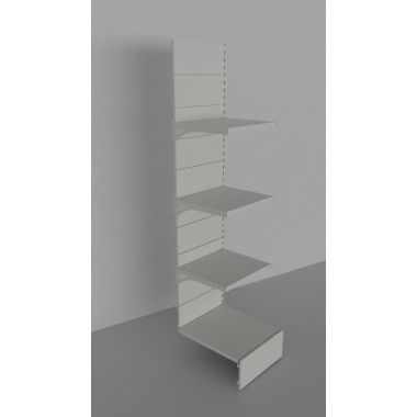 Modulo aggiuntivo scaffalatura verniciata per negozi di cm. 45x50x200h