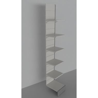 Modulo aggiuntivo di scaffalatura da negozio di cm. 45x60x300h