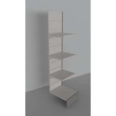 Modulo aggiuntivo di scaffalatura metallica da negozio cm. 45x60x200h