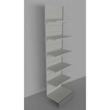Modulo aggiuntivo di scaffalatura in metallo di cm. 80x30x300h