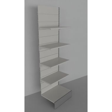 Modulo aggiuntivo scaffale verniciato in metallo per negozi di cm. 80x50x250h