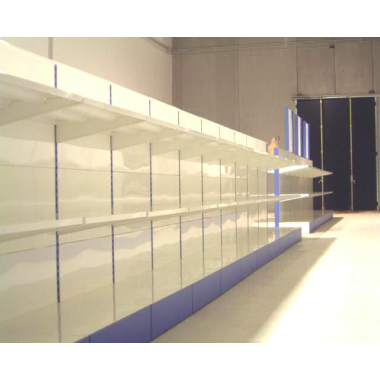 Modulo aggiuntivo di scaffalatura da negozio di cm. 100x50x140h