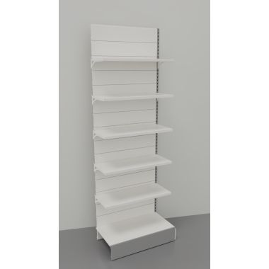 Modulo aggiuntivo scaffale verniciato in metallo per negozi di cm. 100x60x300h