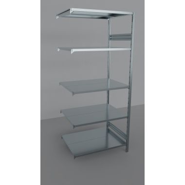 MODULO AGGIUNTIVO per scaffalatura metallica da magazzino Zincata cm. 100x80x242h