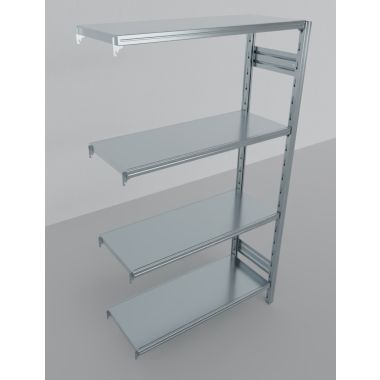 MODULO AGGIUNTIVO scaffalatura in metallo da magazzino Zincata cm. 120x50x180h