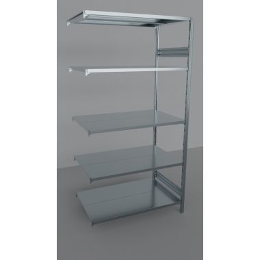 MODULO AGGIUNTIVO scaffalatura metallica da magazzino Zincata cm. 120x80x242h