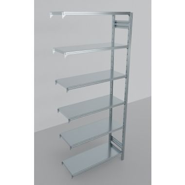 MODULO AGGIUNTIVO scaffalatura metallica da magazzino Zincata cm. 120x80x300h