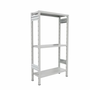 Scaffalatura Metallica da magazzino Verniciata di altezza 150 cm.