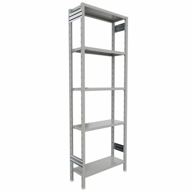 Scaffalatura Metallica da magazzino Verniciata di altezza 242 cm.