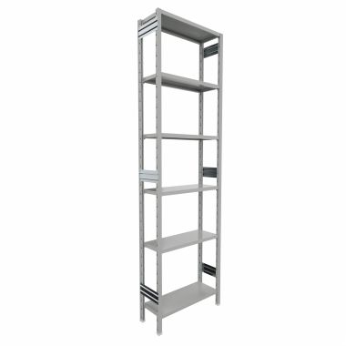 Scaffalatura Metallica da magazzino Verniciata di altezza 300 cm.