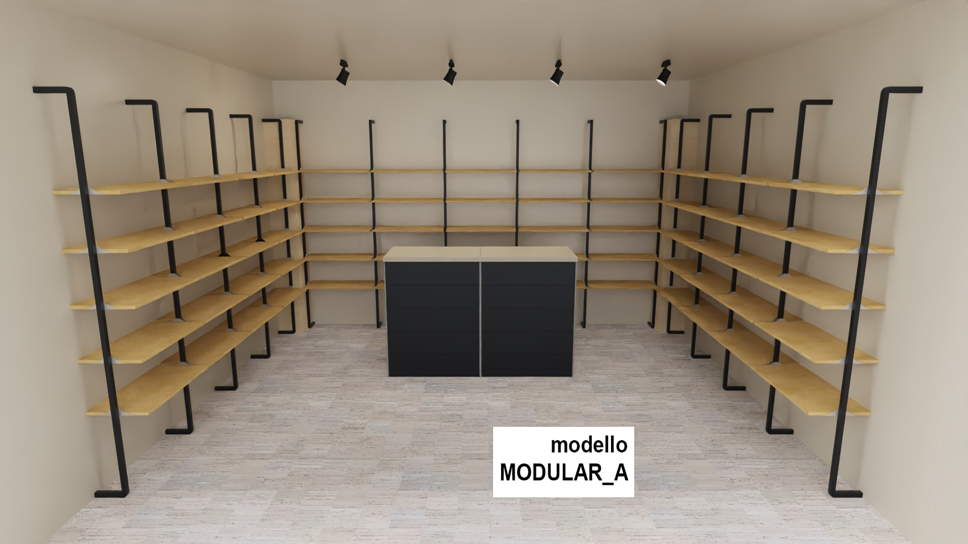 Arredamento completo negozio Castellani Shop