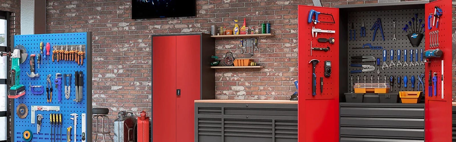 armadio officina porta attrezzi in metallo