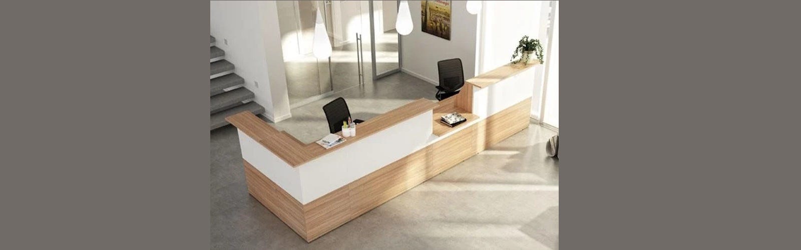 scrivania reception ufficio